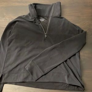 Athleta black quarter zip